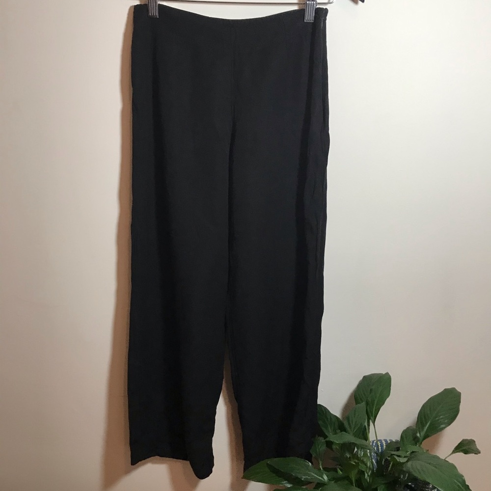 Black flare pants